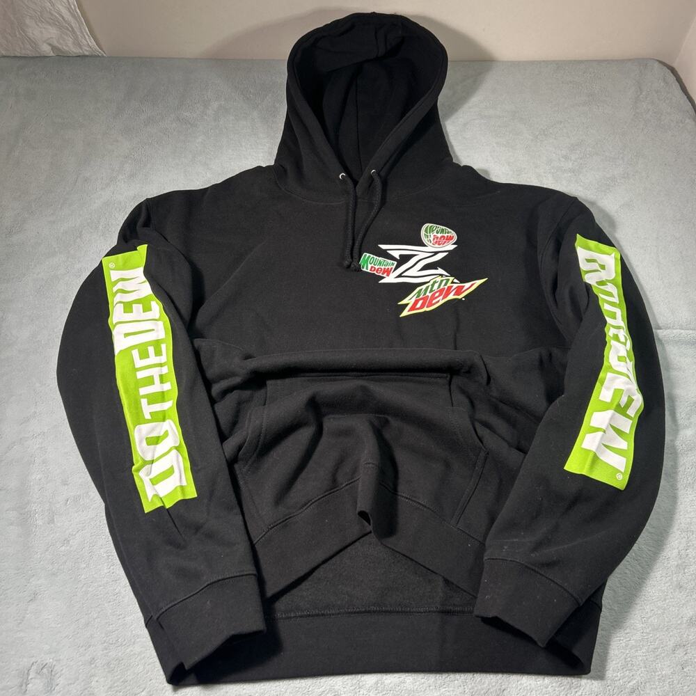 RARE NBA Mountain Dew Hoodie XL Loose Do The Dew Zach La Vine 2000s Basket Ball